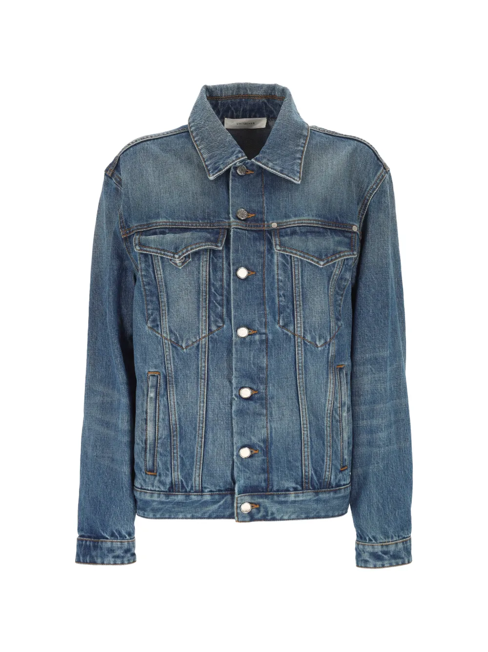Umit Benan faded-effect denim jacket - Blu