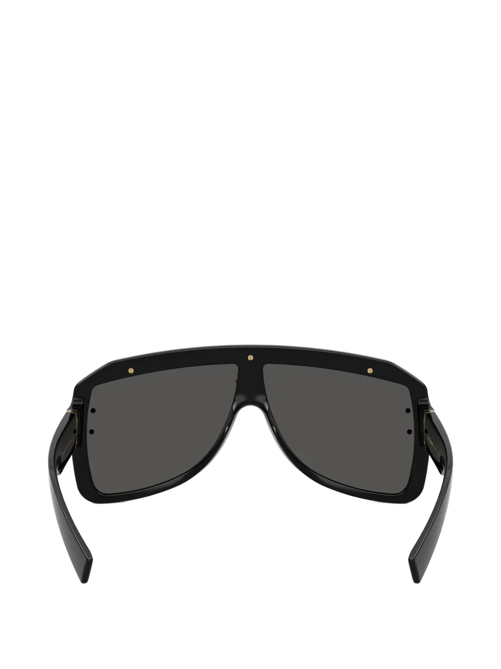 Dolce & Gabbana Eyewear DG Crossed zonnebril met geometrisch montuur en logoplakkaat Zwart