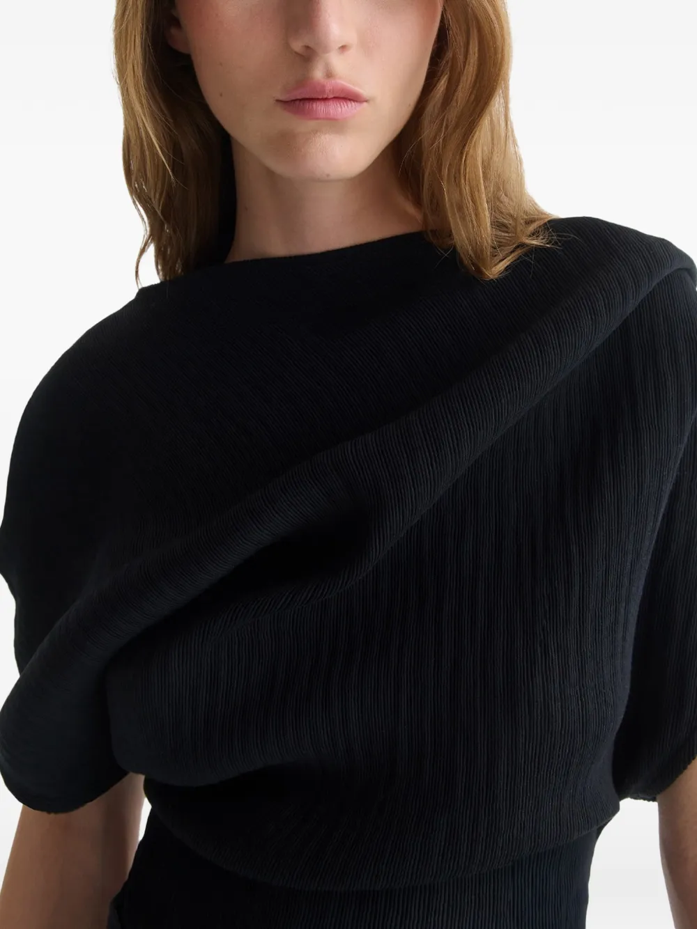  Séfr Blusa Naomi Drapeada - Negro 
