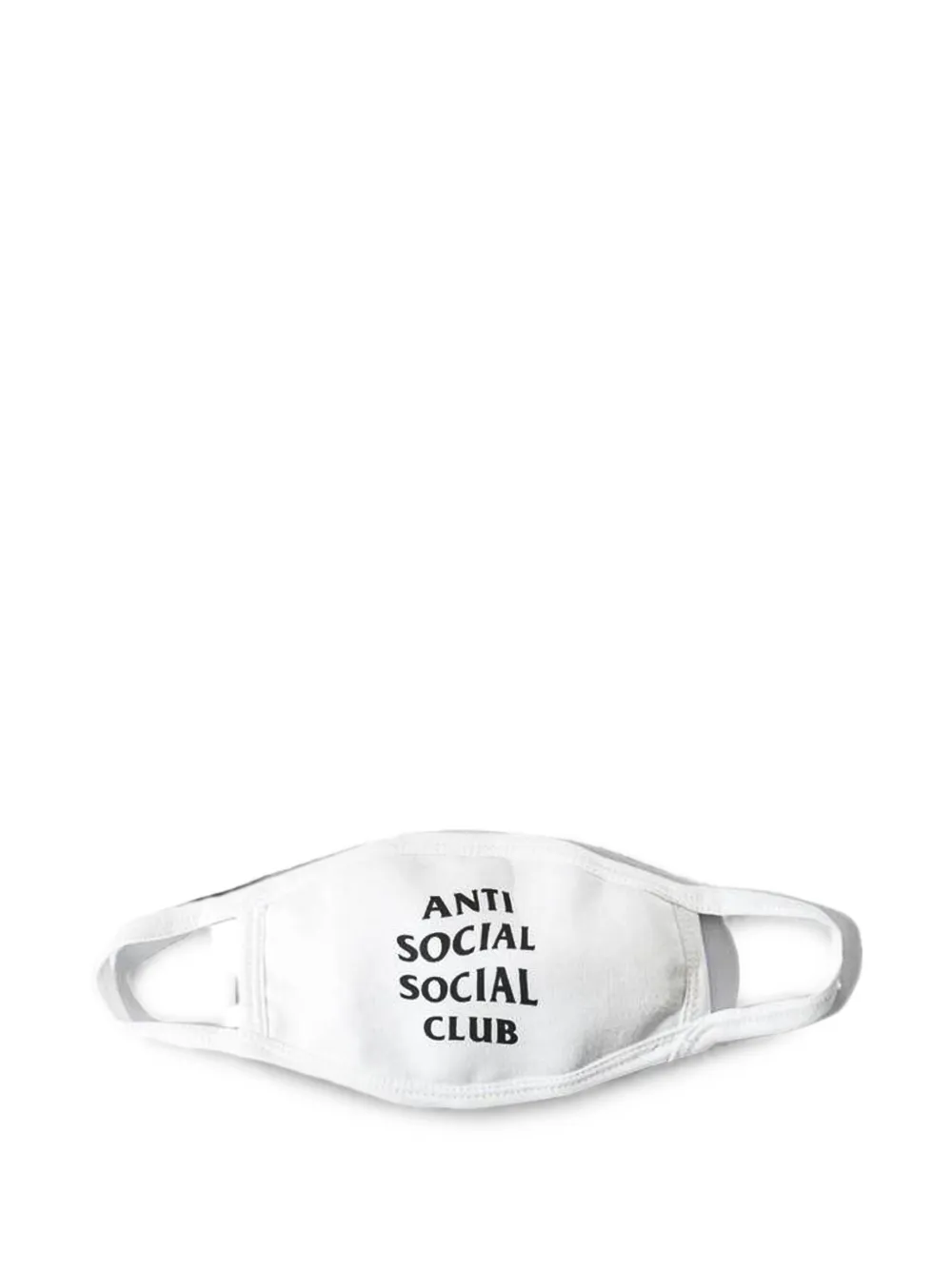 Anti Social Social Club Mundschutzmaske mit Logo-Print - Weiß