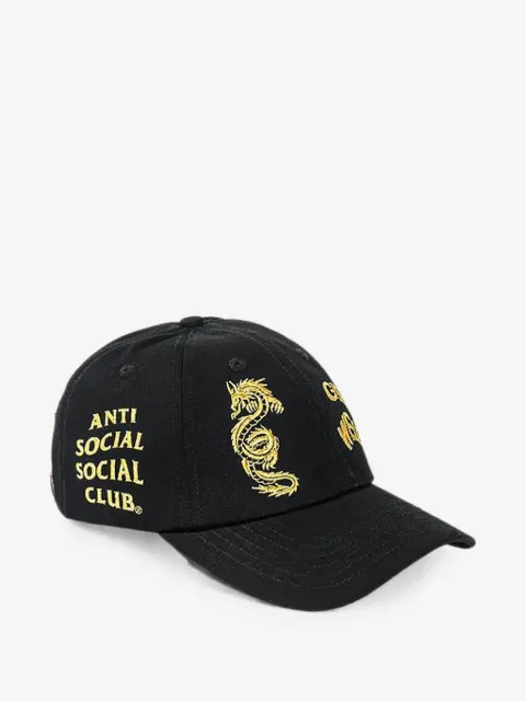 Anti Social Social Club dragon-embroidered baseball cap