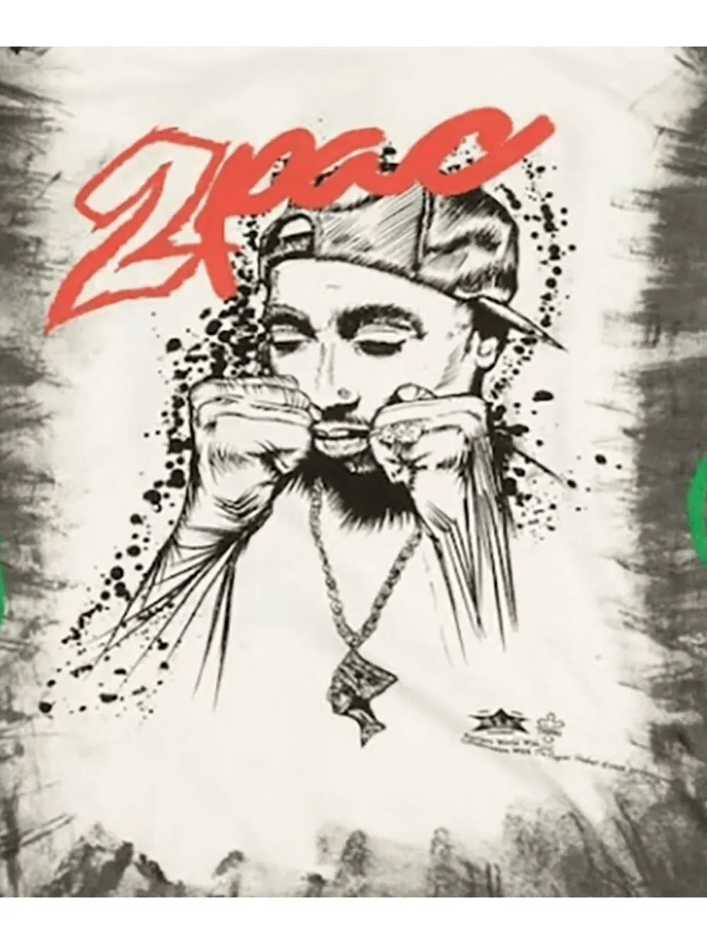 BARRIERS x 2Pac hoodie met print Wit
