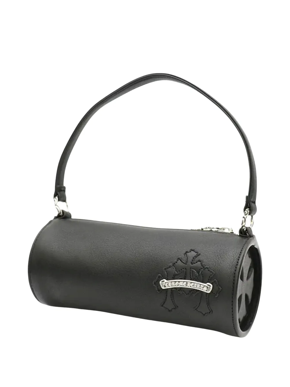 Chrome Hearts Grinds Cemetery Cross leather handbag - Nero