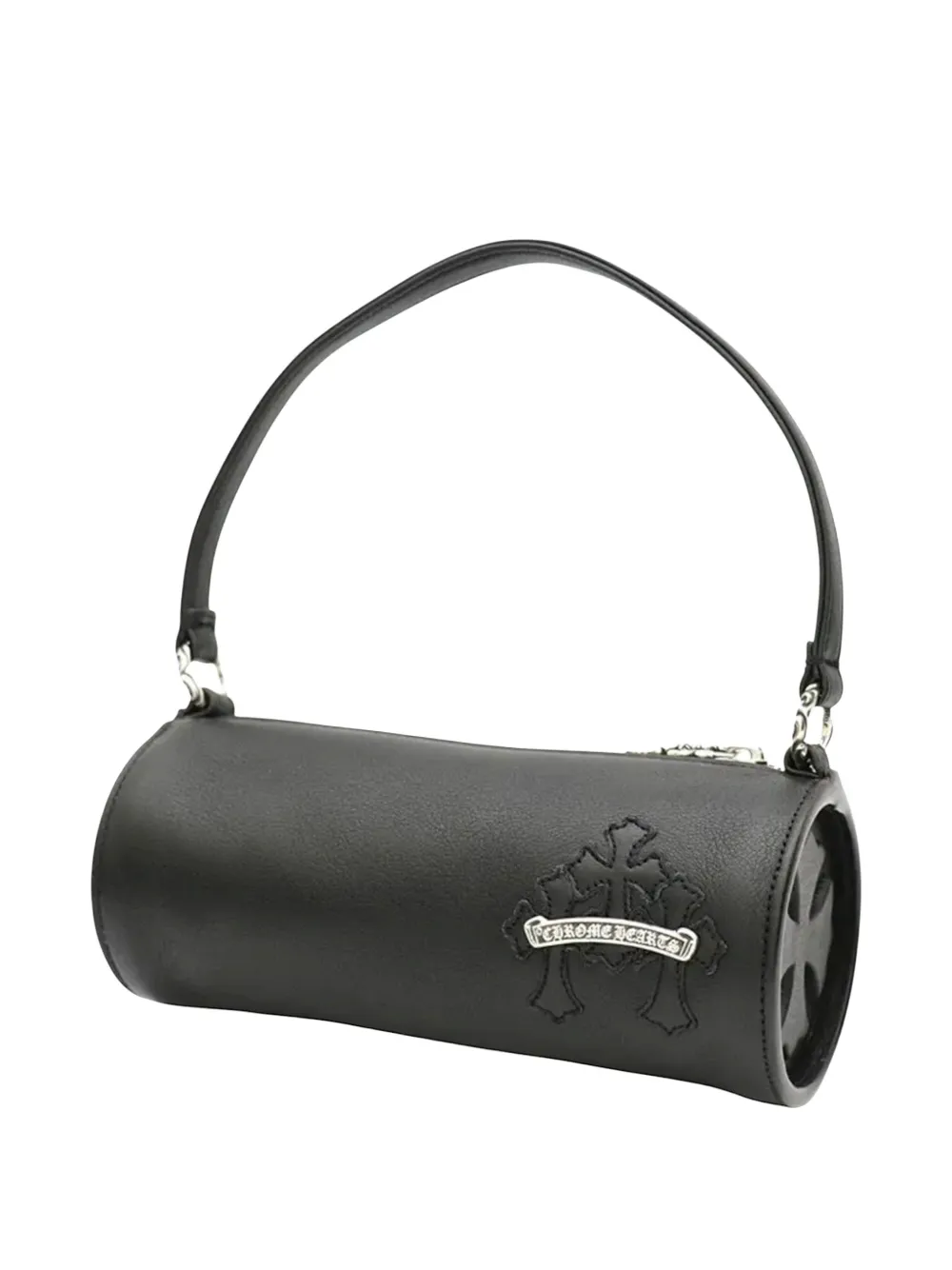 Chrome Hearts Grinds Cemetery Cross leather handbag - Nero