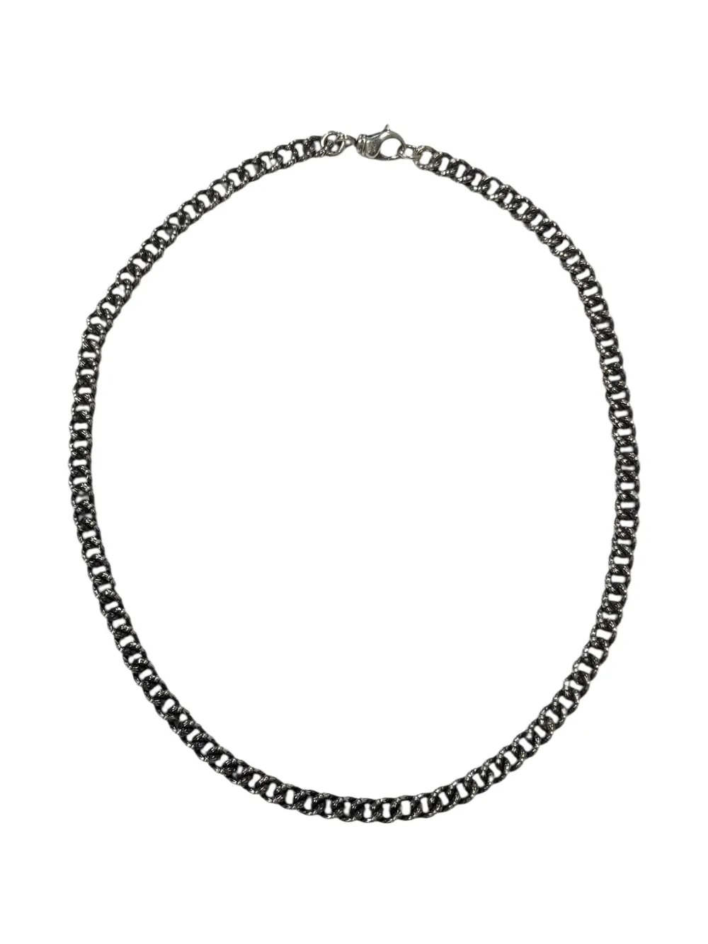 Chrome Hearts Extra Fancy cuban-link necklace - Argento