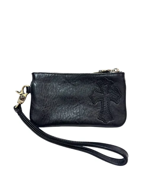 Chrome Hearts cross-patch leather wallet