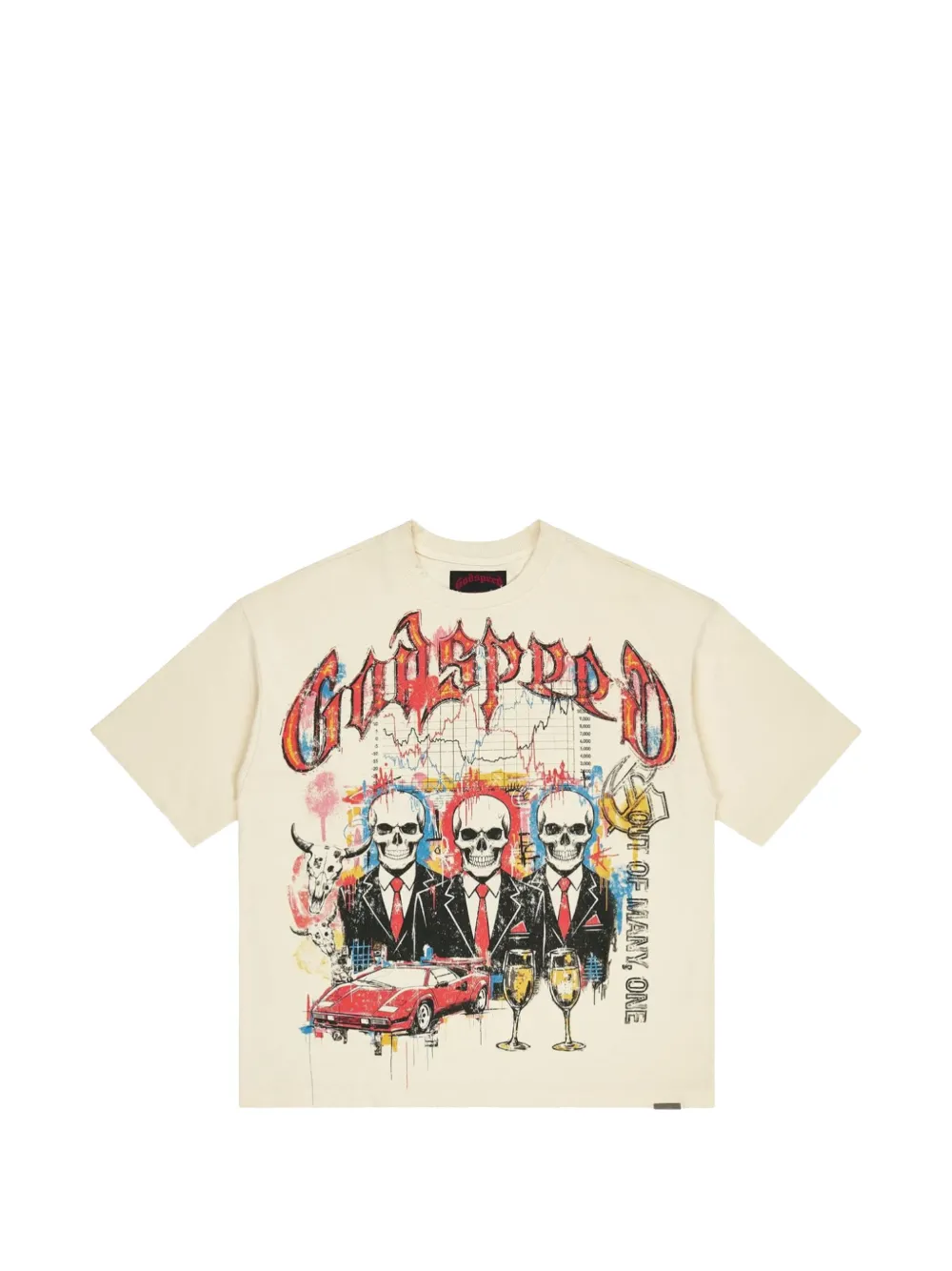 GODSPEED graphic-print A.T.H. T-shirt - Nude