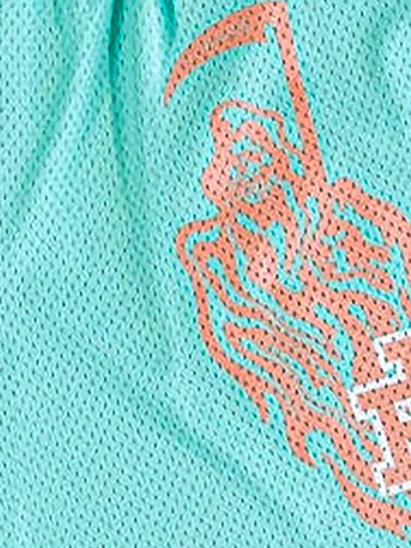 ERIC EMANUEL x Warren Lotas graphic-print Shorts | Blue | FARFETCH