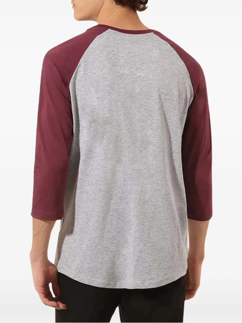 Vans Classic Heather T-shirt met raglan mouwen en logoprint Grijs