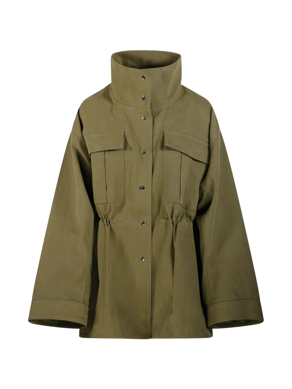 Róhe high-neck military jacket - Verde