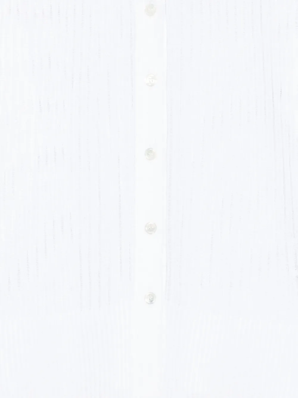 Roberto Collina Geribbeld blouse met knopen Wit