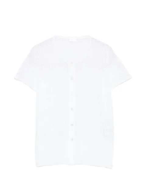 Roberto Collina ribbed buttoned shirt
