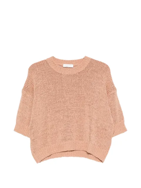 Roberto Collina open-knit short-sleeves T-shirt