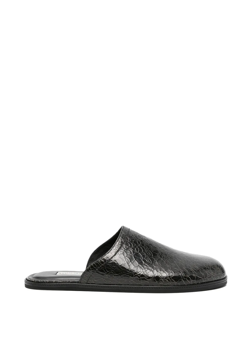 Namacheko crackled-effect loafers - Nero