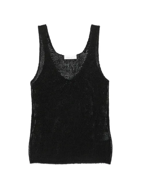 Roberto Collina open-knit V-neck top