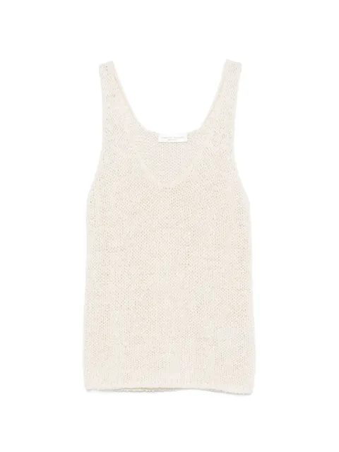 Roberto Collina open-knit V-neck top