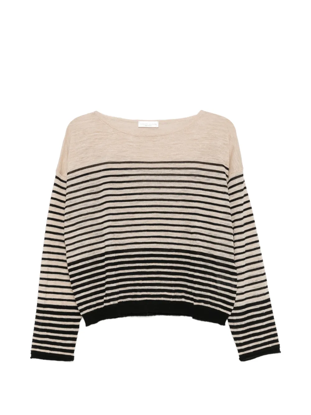 Roberto Collina striped fine-knit sweater - Toni neutri