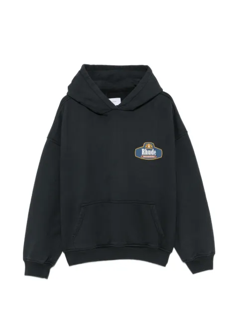 RHUDE logo-print hoodie