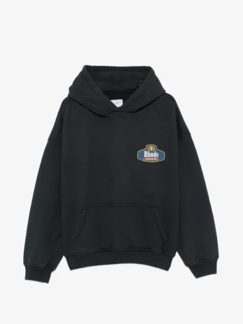 RHUDE logo-print hoodie