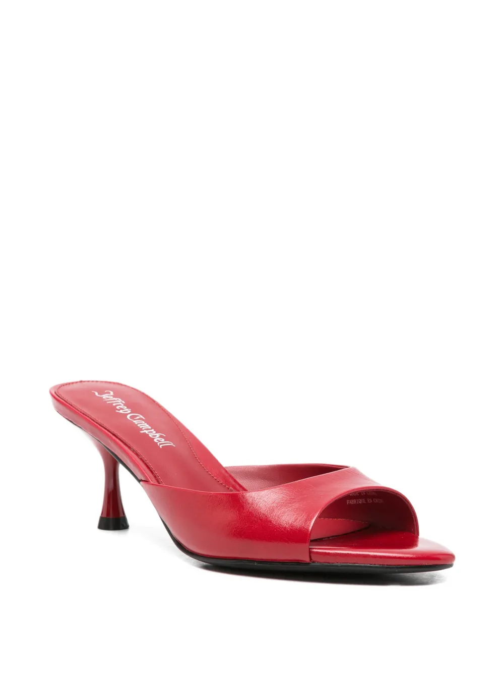 Jeffrey Campbell Spy-kid leather sandals Rood