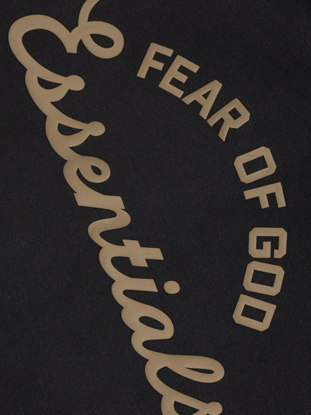 FEAR OF GOD ESSENTIALS KIDS Hoodie met logoprint Zwart