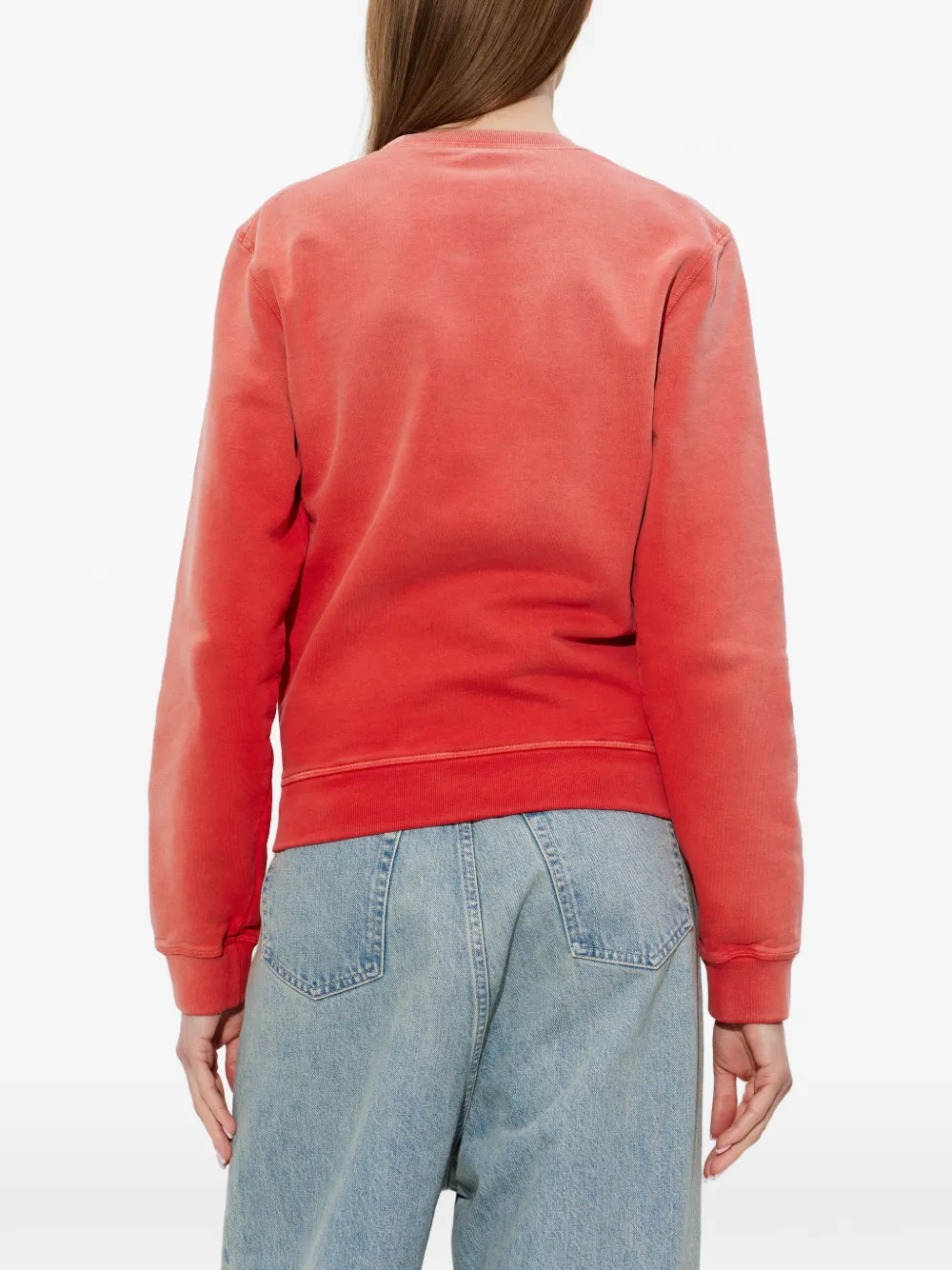 Maison Margiela Sweater met geborduurd logo Rood