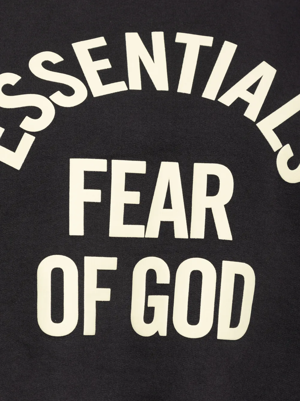 FEAR OF GOD ESSENTIALS trui met logoprint Zwart