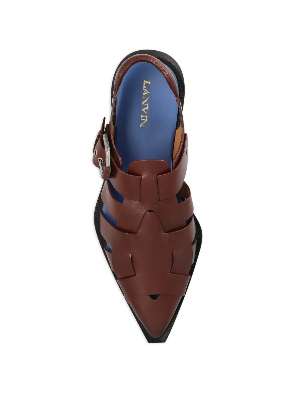 Lanvin Sandalen met puntige neus Bruin