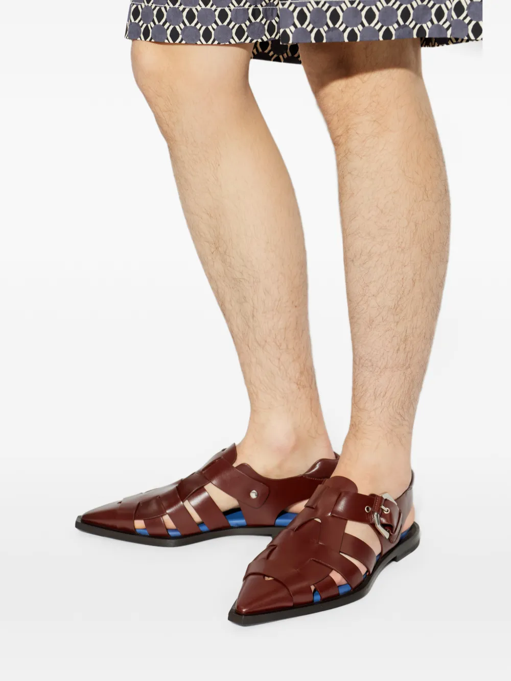 Lanvin Sandalen met puntige neus Bruin