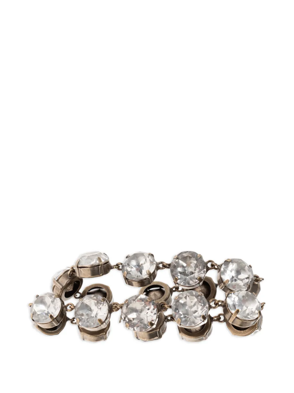 Balenciaga Bracciale Silver Gala con cristalli - Argento