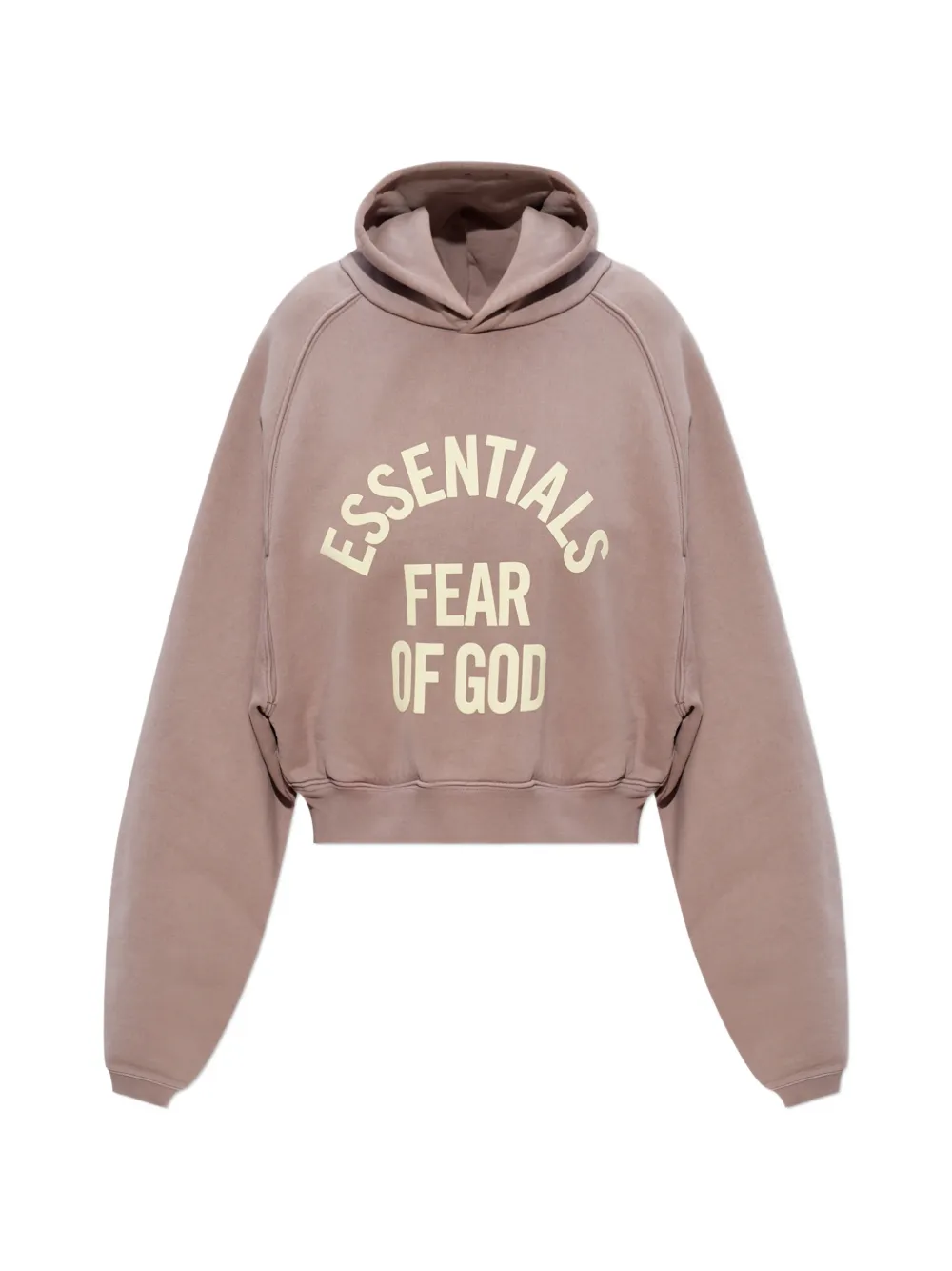 FEAR OF GOD ESSENTIALS Essentials logo-print hoodie - Nude