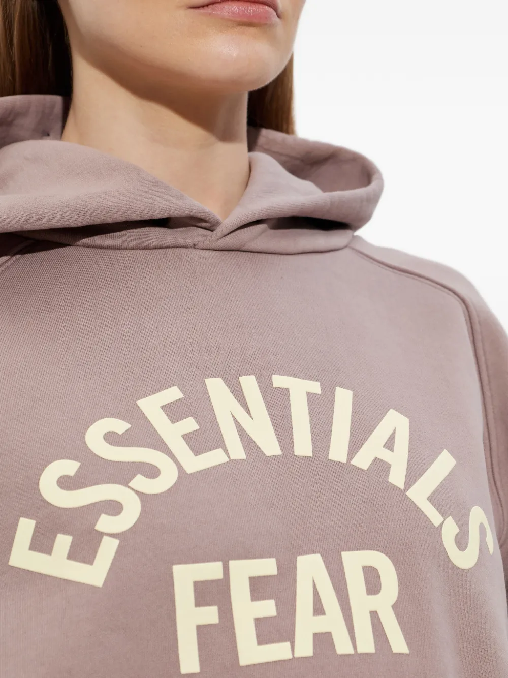 FEAR OF GOD ESSENTIALS Hoodie met logoprint Beige