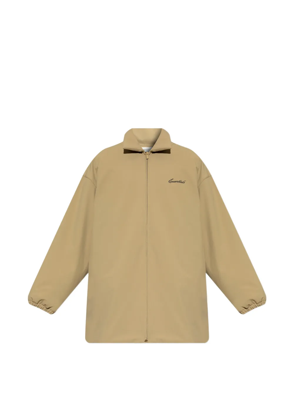 FEAR OF GOD ESSENTIALS Essentials logo-embroidered zip-up jacket - Toni neutri