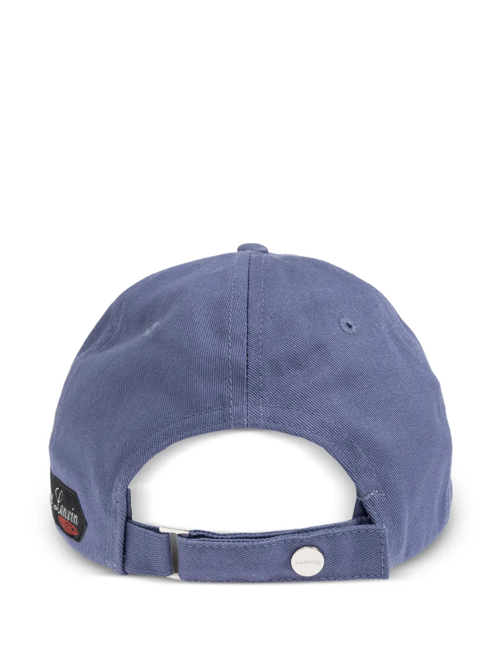 Lanvin Signature honkbalpet met logopatch Blauw