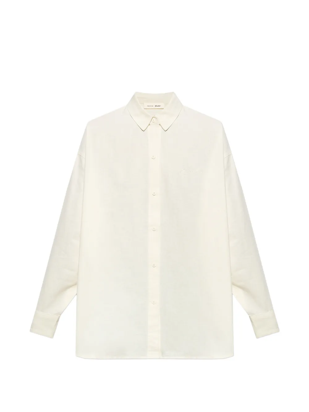 FEAR OF GOD ESSENTIALS logo-patch shirt - Nude