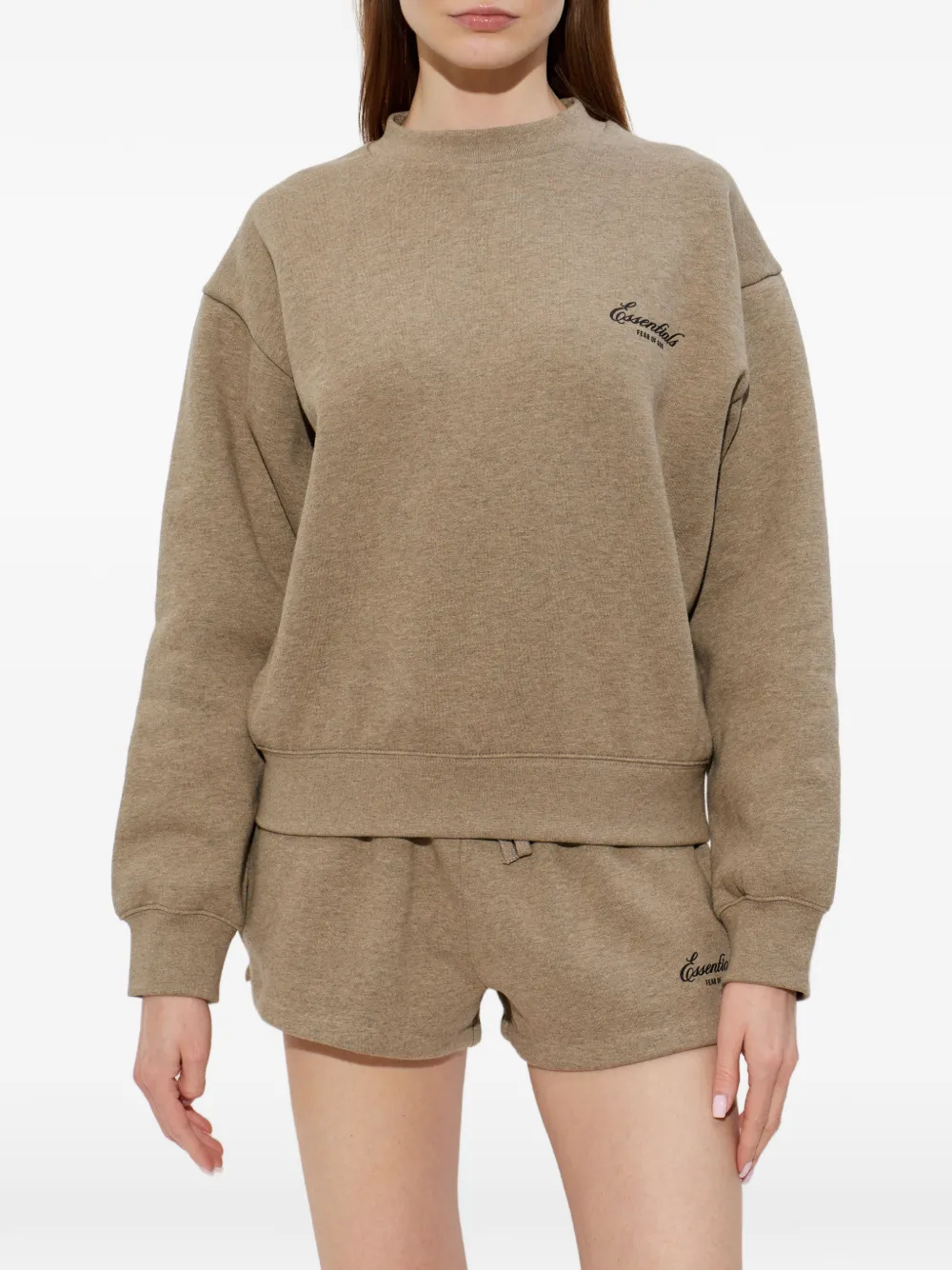 FEAR OF GOD ESSENTIALS Trui met logoprint Beige