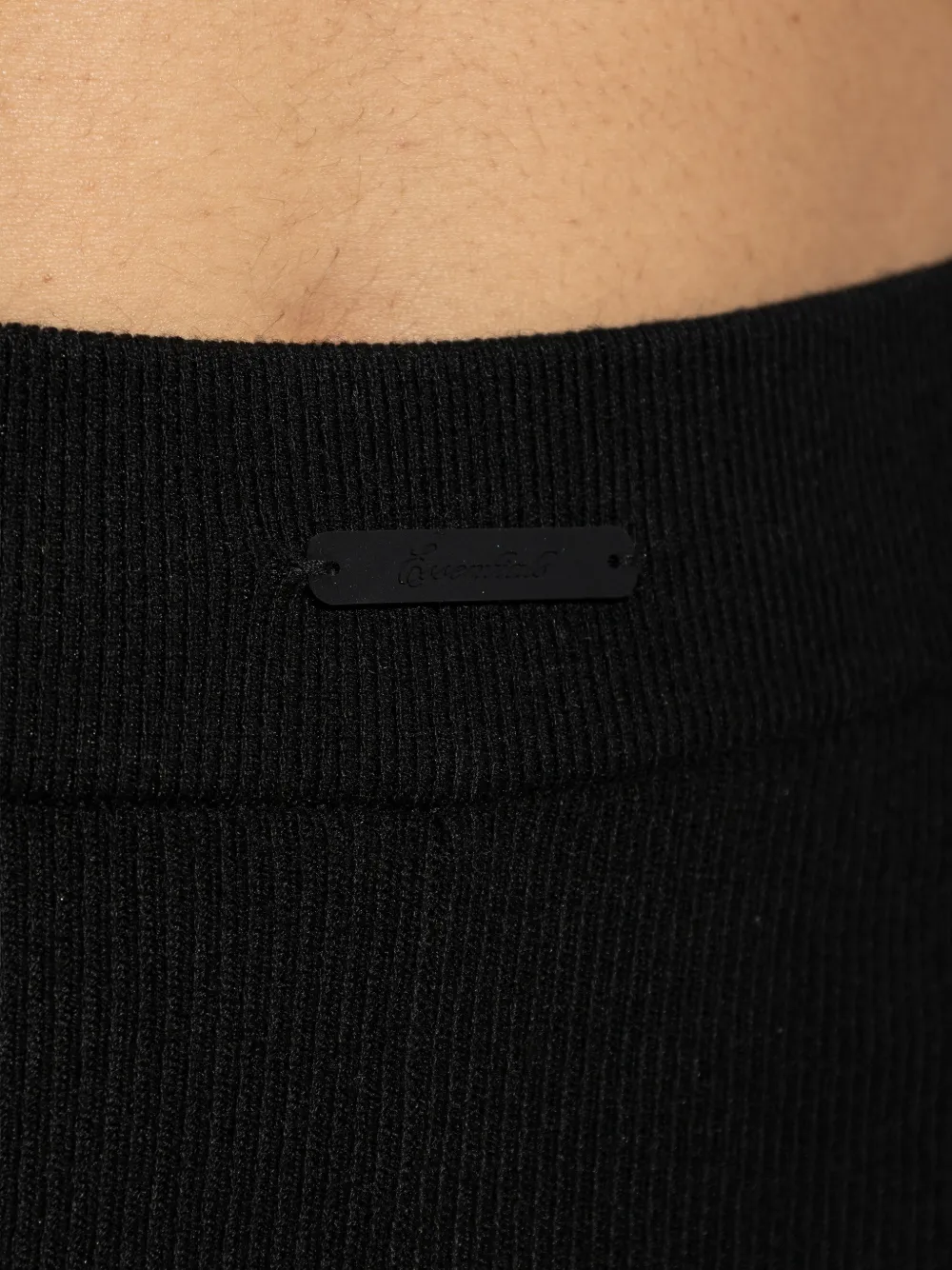 FEAR OF GOD ESSENTIALS ribgebreide broek Zwart