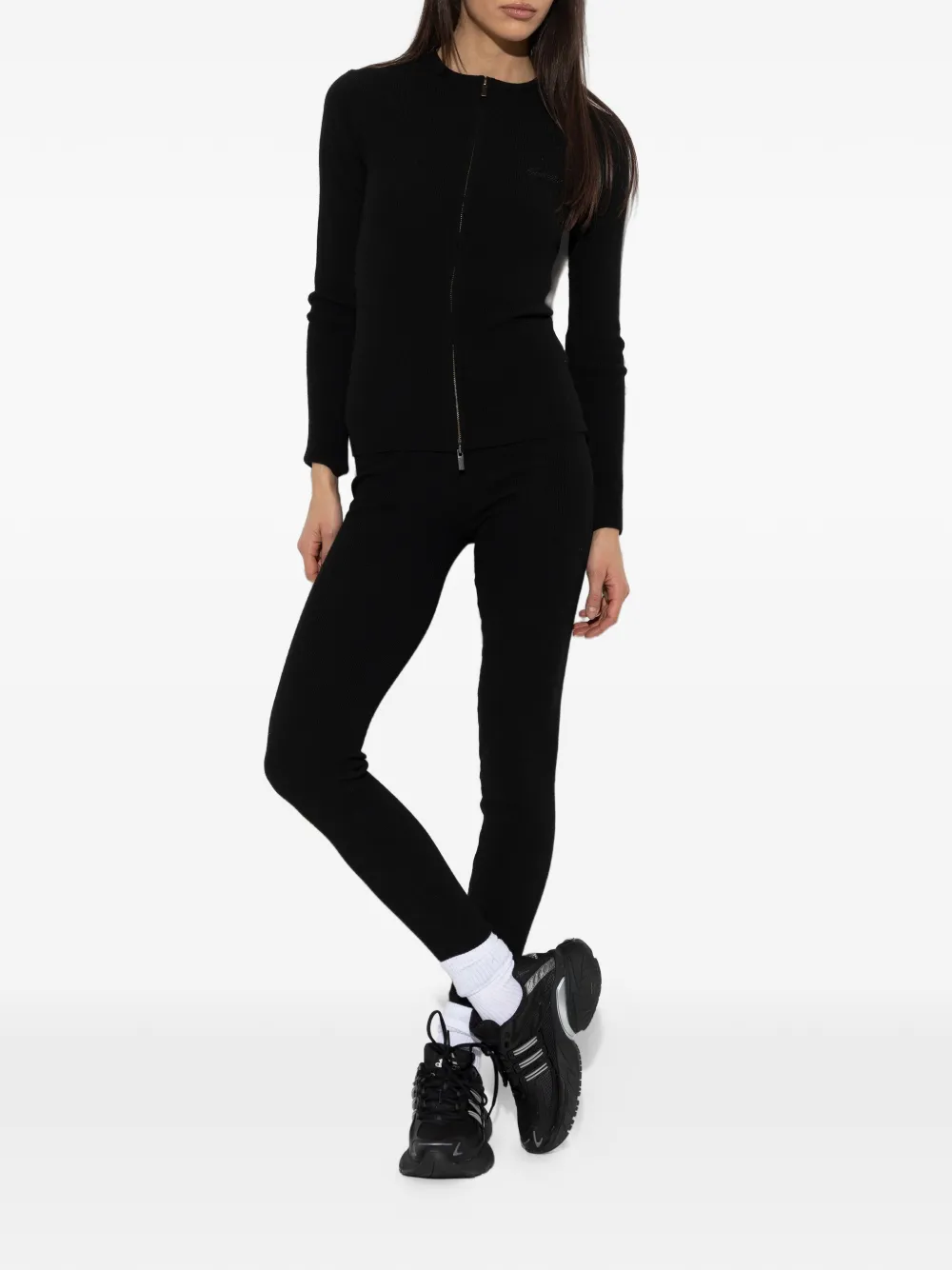 FEAR OF GOD ESSENTIALS ribgebreide broek Zwart