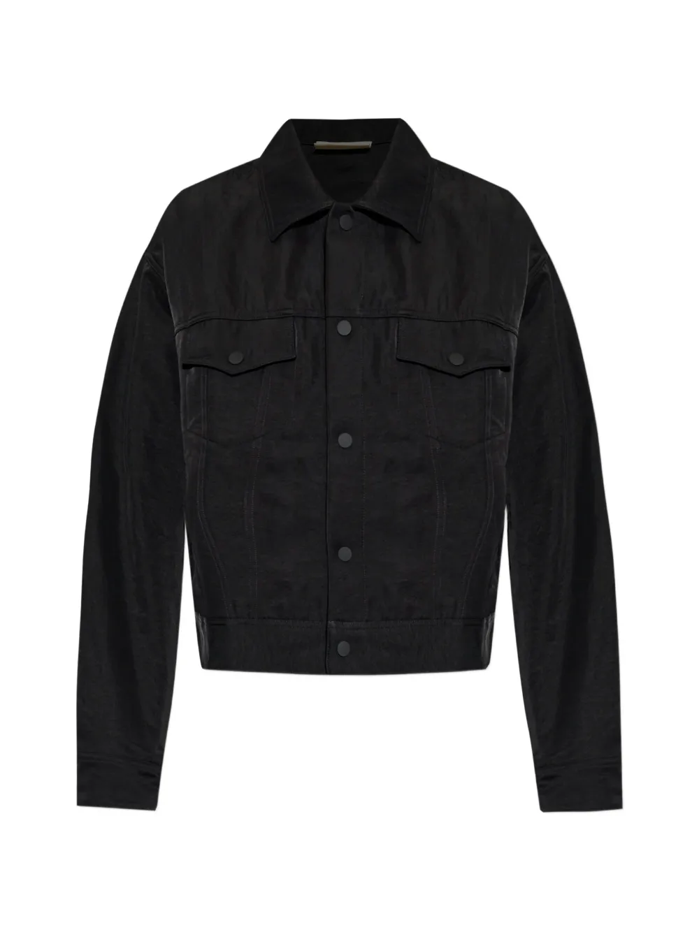 FEAR OF GOD ESSENTIALS logo-patch shirt jacket - Schwarz