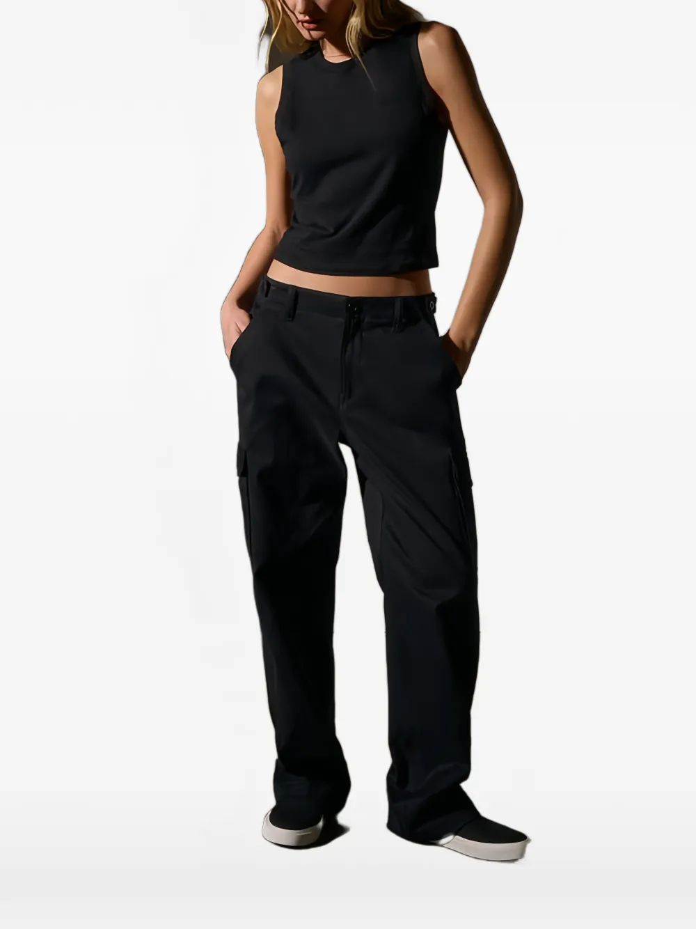 James Perse cropped tank top - Schwarz