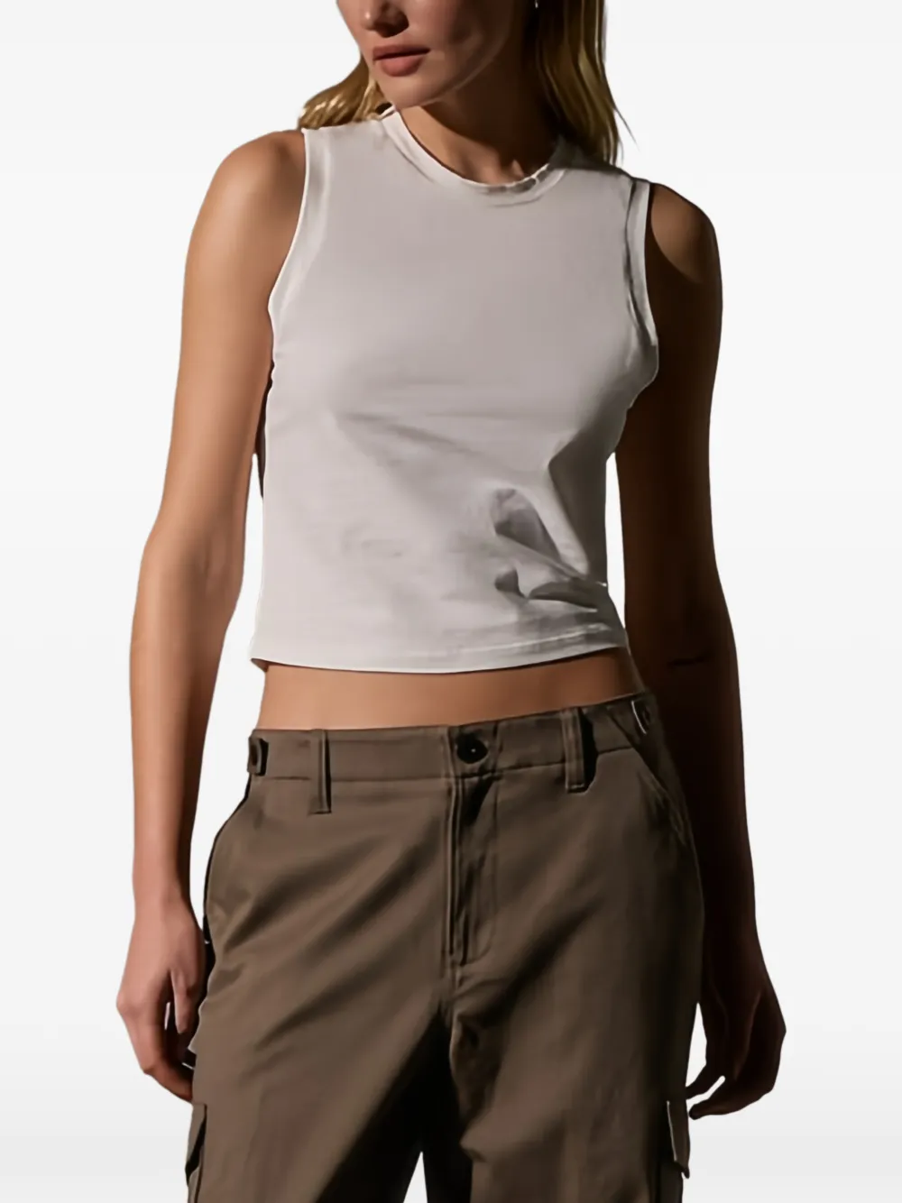 James Perse cropped tank top - Weiß