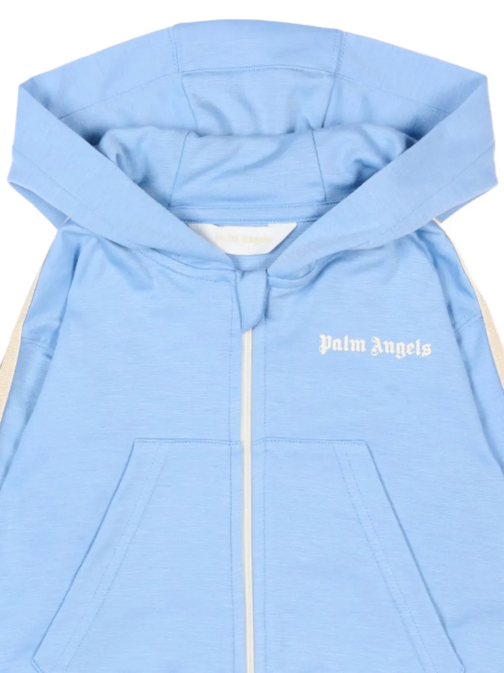 Palm Angels Kids Gestreepte sweater Blauw