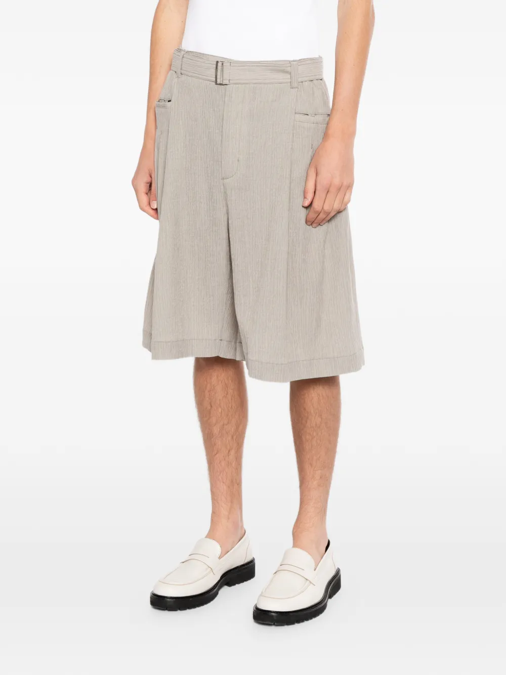 SONGZIO Geplooide shorts Beige