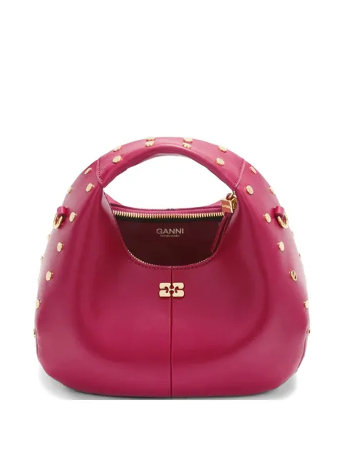 GANNI stud-embellished tote bag