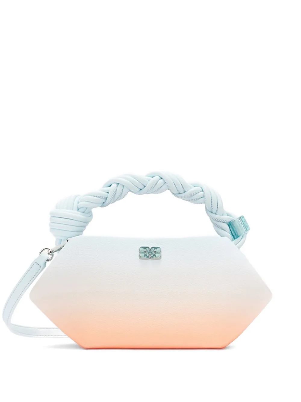 GANNI Bou gradient shoulder bag - Blu