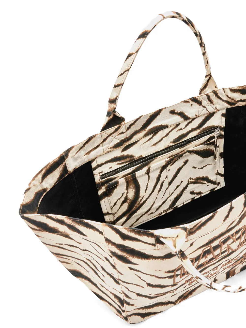  Ganni Bolso Shopper Con Logo Bordado - Neutro 