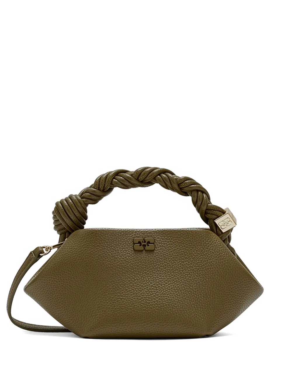 GANNI mini Bou tote bag - Green