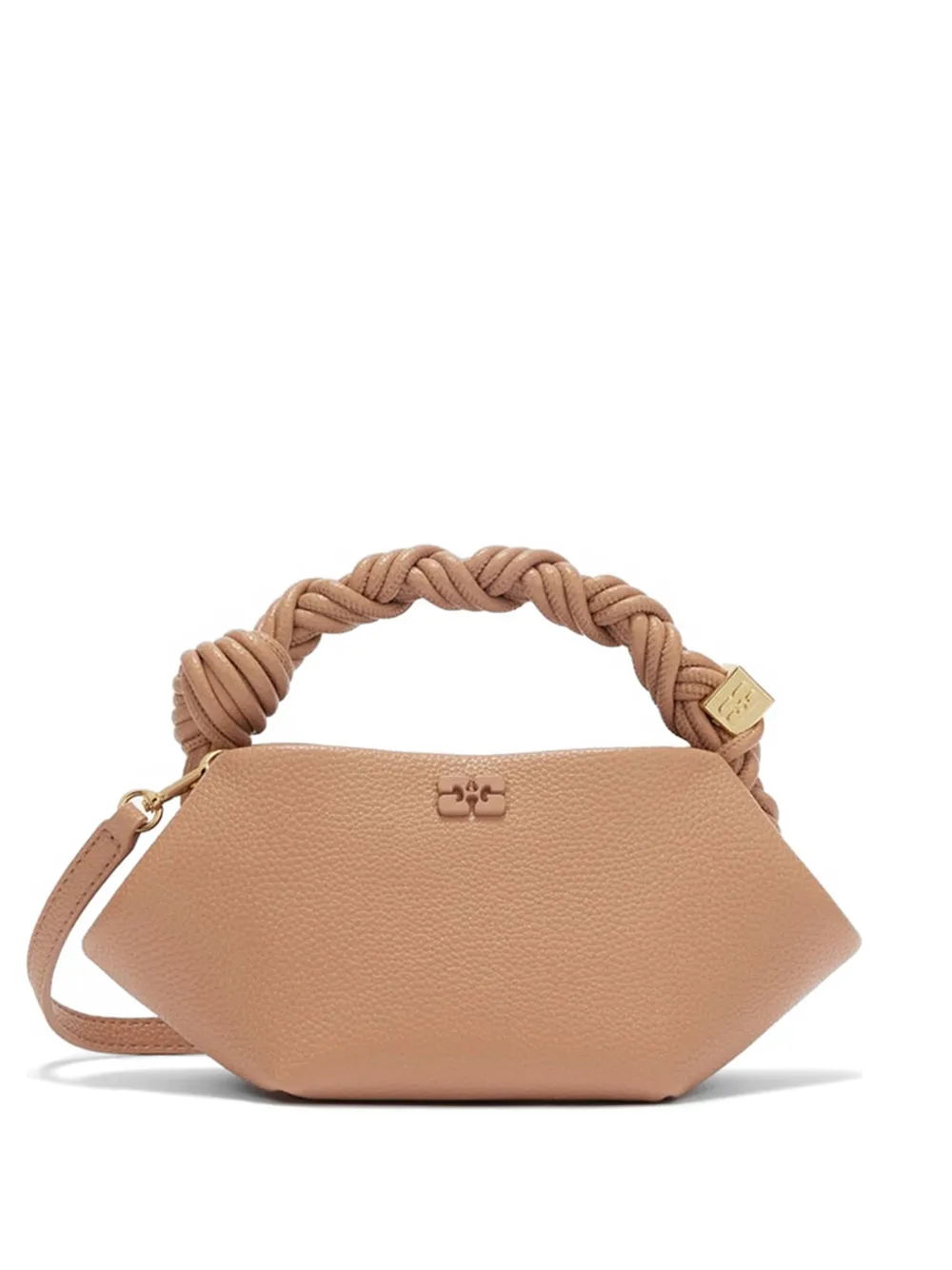 GANNI mini Bou tote bag - Marrone