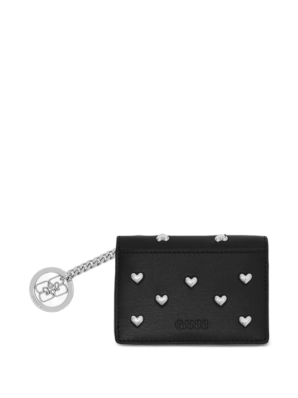 GANNI Bou portemonnee met studs Zwart
