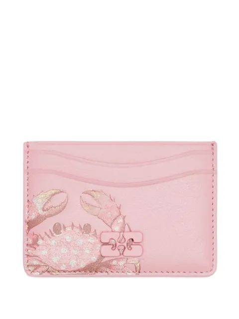 GANNI Bou crab-print wallet